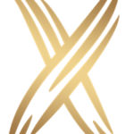 X logo gold G